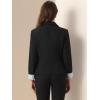 imageAllegra K Casual Blazer for Womens Lapel Collar Long Sleeve Cropped BlazerBlack