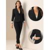 imageAllegra K Casual Blazer for Womens Lapel Collar Long Sleeve Cropped BlazerBlack
