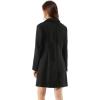 imageAllegra K Fall Coats for Womens 2025 Pea Coats Long Winter Trench CoatBlacks