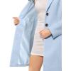 imageAllegra K Fall Coats for Womens 2025 Pea Coats Long Winter Trench CoatBlue