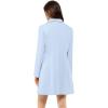 imageAllegra K Fall Coats for Womens 2025 Pea Coats Long Winter Trench CoatBlue