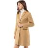 imageAllegra K Fall Coats for Womens 2025 Pea Coats Long Winter Trench CoatBrowns