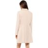 imageAllegra K Fall Coats for Womens 2025 Pea Coats Long Winter Trench CoatCream White