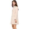 imageAllegra K Fall Coats for Womens 2025 Pea Coats Long Winter Trench CoatCream White