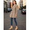 imageAllegra K Fall Coats for Womens 2025 Pea Coats Long Winter Trench CoatDark Beige