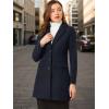 imageAllegra K Fall Coats for Womens 2025 Pea Coats Long Winter Trench CoatDark Blue