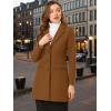 imageAllegra K Fall Coats for Womens 2025 Pea Coats Long Winter Trench CoatDark Brown