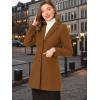 imageAllegra K Fall Coats for Womens 2025 Pea Coats Long Winter Trench CoatDark Brown