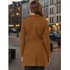 imageAllegra K Fall Coats for Womens 2025 Pea Coats Long Winter Trench CoatDark Brown