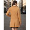 imageAllegra K Fall Coats for Womens 2025 Pea Coats Long Winter Trench CoatDark Khaki