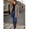 imageAllegra K Fall Coats for Womens 2025 Pea Coats Long Winter Trench CoatDark Tan