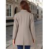 imageAllegra K Fall Coats for Womens 2025 Pea Coats Long Winter Trench CoatDark Tan