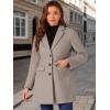 imageAllegra K Fall Coats for Womens 2025 Pea Coats Long Winter Trench CoatDark Tan