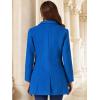 imageAllegra K Fall Coats for Womens 2025 Pea Coats Long Winter Trench CoatDeep Blue