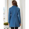 imageAllegra K Fall Coats for Womens 2025 Pea Coats Long Winter Trench CoatDusty Blue