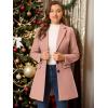 imageAllegra K Fall Coats for Womens 2025 Pea Coats Long Winter Trench CoatDusty Pink