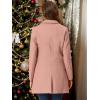 imageAllegra K Fall Coats for Womens 2025 Pea Coats Long Winter Trench CoatDusty Pink