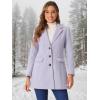 imageAllegra K Fall Coats for Womens 2025 Pea Coats Long Winter Trench CoatDusty Purple