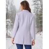 imageAllegra K Fall Coats for Womens 2025 Pea Coats Long Winter Trench CoatDusty Purple