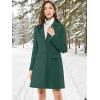 imageAllegra K Fall Coats for Womens 2025 Pea Coats Long Winter Trench CoatGreen