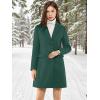 imageAllegra K Fall Coats for Womens 2025 Pea Coats Long Winter Trench CoatGreen