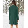 imageAllegra K Fall Coats for Womens 2025 Pea Coats Long Winter Trench CoatGreen