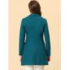 imageAllegra K Fall Coats for Womens 2025 Pea Coats Long Winter Trench CoatLake Blue