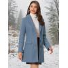 imageAllegra K Fall Coats for Womens 2025 Pea Coats Long Winter Trench CoatLight Dusty Blue