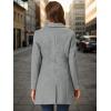 imageAllegra K Fall Coats for Womens 2025 Pea Coats Long Winter Trench CoatLight Grey