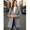imageAllegra K Fall Coats for Womens 2025 Pea Coats Long Winter Trench CoatLight Grey