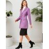 imageAllegra K Fall Coats for Womens 2025 Pea Coats Long Winter Trench CoatLight Purple