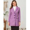 imageAllegra K Fall Coats for Womens 2025 Pea Coats Long Winter Trench CoatLight Purple