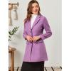imageAllegra K Fall Coats for Womens 2025 Pea Coats Long Winter Trench CoatLight Purple