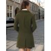 imageAllegra K Fall Coats for Womens 2025 Pea Coats Long Winter Trench CoatOlive Green
