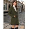 imageAllegra K Fall Coats for Womens 2025 Pea Coats Long Winter Trench CoatOlive Green