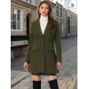 imageAllegra K Fall Coats for Womens 2025 Pea Coats Long Winter Trench CoatOlive Green