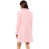 imageAllegra K Fall Coats for Womens 2025 Pea Coats Long Winter Trench CoatPink
