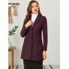 imageAllegra K Fall Coats for Womens 2025 Pea Coats Long Winter Trench CoatPurplish Red