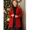 imageAllegra K Fall Coats for Womens 2025 Pea Coats Long Winter Trench CoatRed