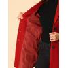 imageAllegra K Fall Coats for Womens 2025 Pea Coats Long Winter Trench CoatRed