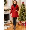 imageAllegra K Fall Coats for Womens 2025 Pea Coats Long Winter Trench CoatRed