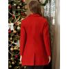 imageAllegra K Fall Coats for Womens 2025 Pea Coats Long Winter Trench CoatRed