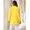 imageAllegra K Fall Coats for Womens 2025 Pea Coats Long Winter Trench CoatYellow