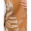 imageAllegra K Faux Leather Jacket for Womens Motorcycle Moto Biker Coat Casual Cropped PU Leather JacketsLight Brown
