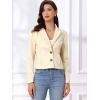imageAllegra K Faux Leather Jacket for Womens Motorcycle Moto Biker Coat Casual Cropped PU Leather JacketsWhite