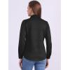 imageAllegra K Faux Suede Shirt for Womens Stretch Dressy Casual Button Down Long Sleeve Shirt 2024 Fall ClothesBlack