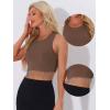 imageAllegra K Fringe Tops for Womens Y2K Raceback Top Sleeveless Sparkly Glitter Tassel Tank Crop Rhinestone TopsLight Brown