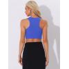 imageAllegra K Fringe Tops for Womens Y2K Raceback Top Sleeveless Sparkly Glitter Tassel Tank Crop Rhinestone TopsRoyal Blue