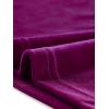 imageAllegra K Halloween Ruffle Collar Shirt for Womens Short Sleeve Casual Velvet Tops BlousePurple
