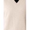 imageAllegra K Knit Sweater Vest for Womens Sleeveless Ribbed V Neck Pullover VestBeige